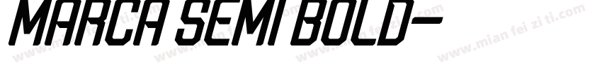 Marca Semi Bold字体转换